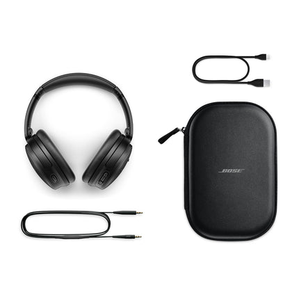 Bose QuietComfort juhtmevabad kõrvaklapid mikrofoni ja mürasummutusega, Bluetooth-kõrvaklapid, audiofiilidele mõeldud kõrvaklapid, mürasummutusega kõrvaklapid, kuni 24 tundi aku tööiga, mustad