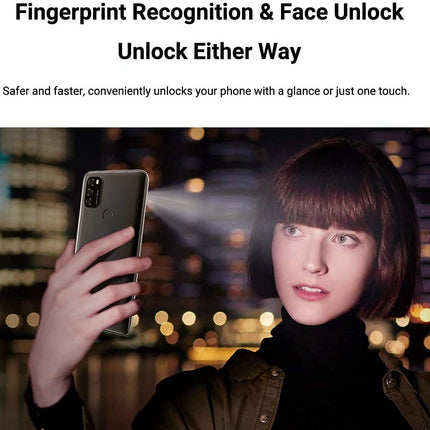 Blackview A70 Android 11 nutitelefon ilma lepinguta, 6,5-tolline HD+ ekraan, 8,3 mm õhuke ja kerge, 5380mAh aku, kaheksatuumaline 3GB+32GB, 13MP+5MP, kahe SIM-kaardiga 4G telefon, näotuvastus ja sõrmejäljelugeja, must