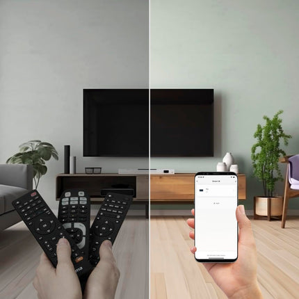 Hama Universalfernbedienung All in one (Infrarot Fernbedienung lernfähig, WLAN IR Fernbedienung, Smart Remote Fernbedienung, Smart Home IR-Sender, Smart IR-Fernbedienung, IR Hub, Ersatzfernbedienung)