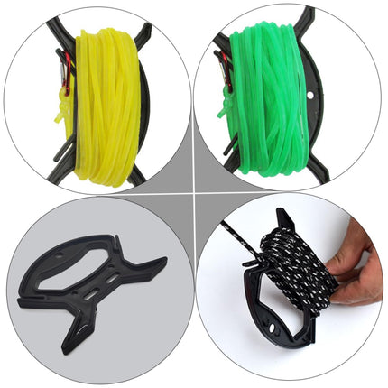 HOMSFOU 10 Pack Winder Rope Organizer Spool for Winding Wire Masonry Line Cable Extension Cable Kite Line Spool Kite Reel Extension Cable Cable Organizer Black