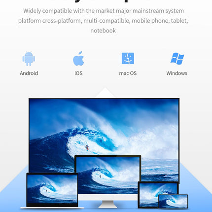 Wireless HDMI Dongle 1080P, Miracast HDMI Display Dongle 2.4/5 GHz Screen Mirroring Display Dongle Compatible with iPhone/Android/Windows/Mac/HDTV/Monitor/Projector, Supports Miracast/DLNA/Airplay
