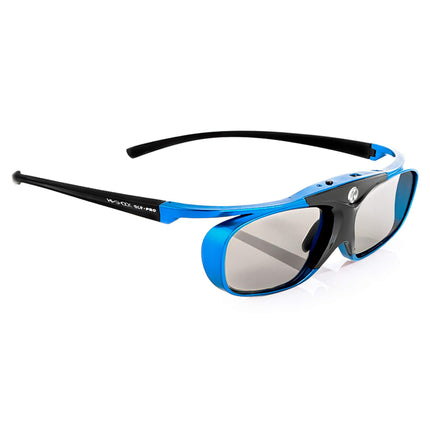 Hi-SHOCK DLP Pro Blue Heaven | DLP Link 3D-prillid Aceri, BenQ, Largo, Optoma, Viewsonici ja LG 3D DLP-projektoritele [Katikprillid | 96–144 Hz | Laetav | 32 g | DLP Link | Sinine]