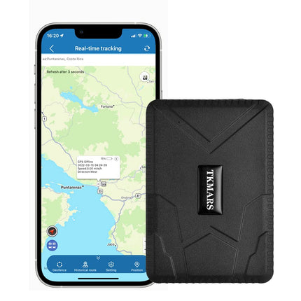 TKMARS TK915 GPS-jälgija autole, 10000 mAh aku, magnetiline GPS-saatja, töötab SMS-i/rakenduse/veebiplatvormi kaudu ilma tellimuseta, sobib autodele/veokitele/autoparkidele