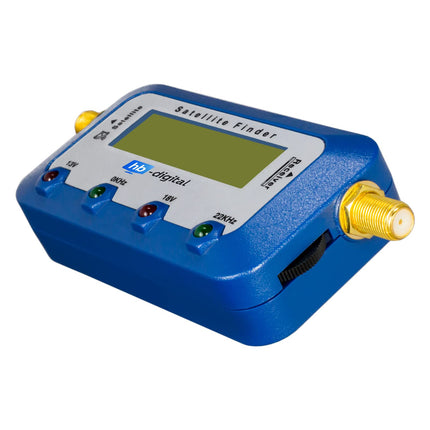 hb-digital SATFINDER with digital LCD display and audio signal + F-connection cable + German instructions Sat-Finder