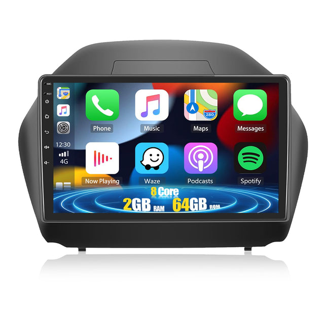 8-Core CAMECHO Android 13 Car Radio with Navigation for Hyundai IX35 2010-2015, 2G+64G 丨10 inch Car Radio Touch Display with Carplay Wireless Android Auto DSP RDS Bluetooth Mirror Link
