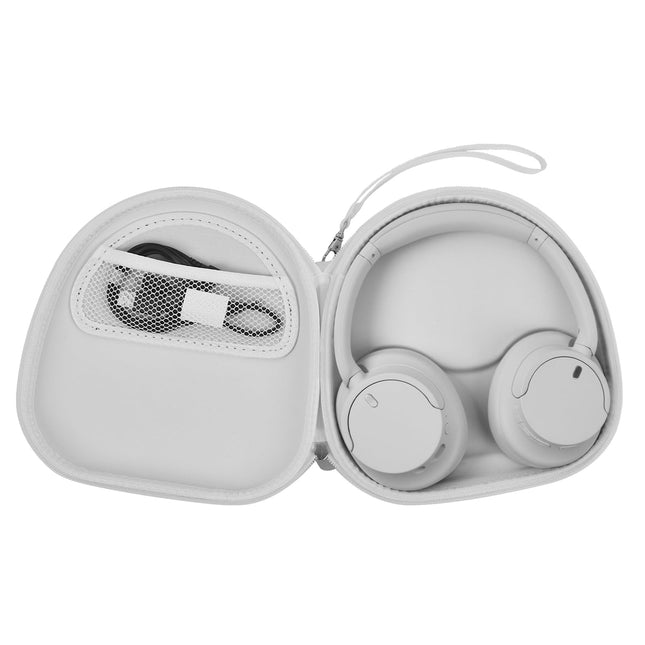 PAIYULE ümbris Sony WH-CH720N WH-CH520 WH-1000XM4 juhtmevabadele Bluetooth-müra summutavatele kõrvaklappidele, kandekott, korraldaja, reisikoti tasku USB-kaabli jaoks (ainult karp) (valge)