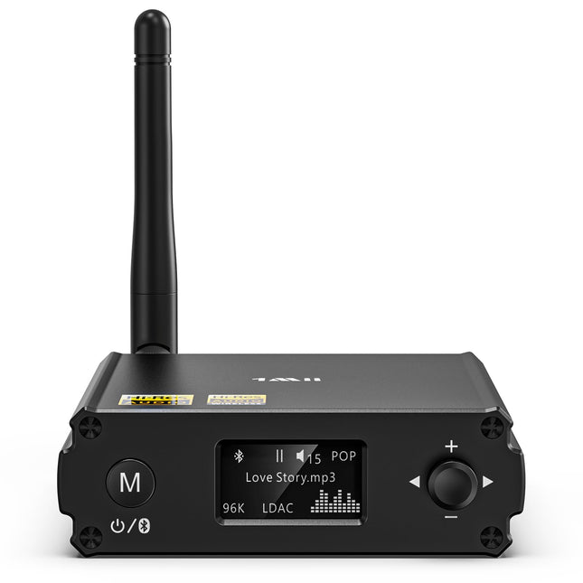 1Mii Hi-Fi Bluetooth-muusikavastuvõtja, Bluetooth 5.1 vastuvõtja koos Audiophile DAC/LDAC/AptX HD/madala latentsusega, traadita heliadapter stereosüsteemile, võimendi, optilised/RCA väljundid -DS220