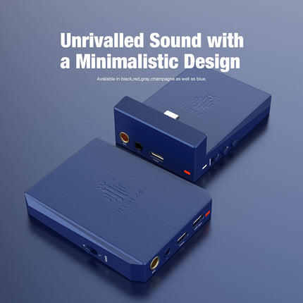 HIDIZS DH80S Portable Balanced DAC and Amplifier, Supports MQA Audio Technology, Portable DSD64/128 Audio Decoding Amplifier, for Windows 10/Mac OS/iPad OS/Android/iOS System