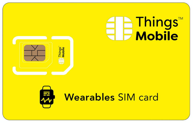 Kantavate seadmete SIM-kaart – Things Mobile – ülemaailmse leviala ja mitme operaatoriga GSM/2G/3G/4G võrguga. Ilma fikseeritud tasude ja aegumiskuupäevata. Hinnas 10 € krediiti.