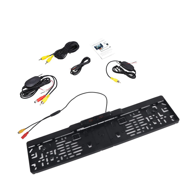 Oversea Wireless IR 170-degree rear view camera with 1 view marker, license plate parking angle and wireless car assistance system