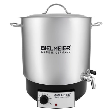 BIELMEIER hõõgveinimasin, uue disainiga, roostevabast terasest, 1800 W, 29 liitrit, roostevabast terasest kraan 1/2" BHG 690.2. Valmistatud Saksamaal.