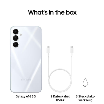 Samsung Galaxy A16 5G nutitelefon ilma lepinguta, Androidiga mobiiltelefon, 50 MP põhikaamera, 16,91 cm / 6,7" ekraan, 128 GB, 4 GB RAM, helehall, 2,5-aastane tootjagarantii [Ainult Amazonis]