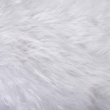 BAKAJI jõulupuu kate, läbimõõt 78 cm, valmistatud pehmest plüüsist kangast, valge, lumeefekt, jõulukaunistus
