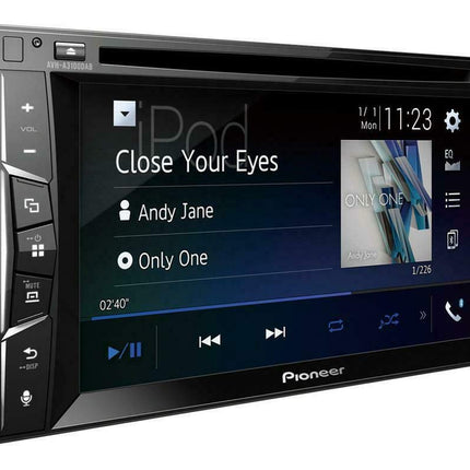Pioneer AVH-Z3200DAB 2DIN meediavastuvõtja, 6,2" selge takistuslik puutepaneel, Bluetooth, DAB+ digitaalraadio, Apple CarPlay, WebLink, käed-vabad süsteem, CD, DVD ja USB, must, topelt-DIN