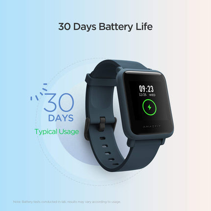 Amazfit Bip S Lite Smartwatch for Men Women 1.28 inch Always-on Color Display Fitness Tracker with 30 Days Battery, 150 Watch Faces, 5 ATM Water Resistant, Heart Rate, Sleep Monitor, Music Control