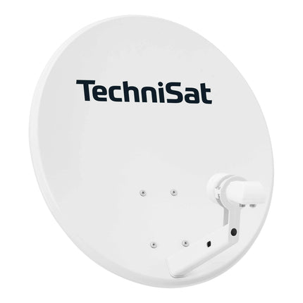 TechniSat TECHNITENNE 60 satelliitantenn 2 kasutajale (60 cm digitaalne satelliitsüsteem, komplekt sisaldab antenni mastikinnitusega ja universaalset kaksik-LNB-d) helehall