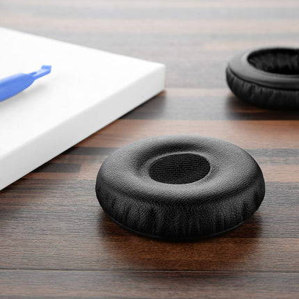 Geekria QuickFit Protein Leather Replacement Ear Pads for AKG Y40 Y45 Y45BT Headphones Earpads Headset Ear Cushions Repair Parts (Black)