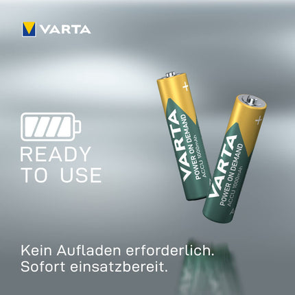 VARTA AAA rechargeable batteries, 24 pieces, rechargeable battery, Power on Demand, 1000 mAh Ni-MH, pre-charged, ready to use [Exclusively at Amazon]