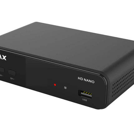 Humax Digital HD Nano Digital HD Satellite Receiver 1080P Digital HDTV Satellite Receiver with 12V Power Supply Camping - Astra pre-installed - HDMI, SCART, DVB-S/S2, without HDMI cable