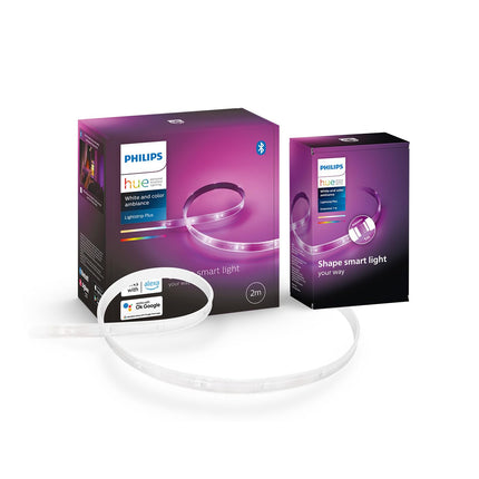 Philipsi Hue valge ja värvilise atmosfääriga Lightstrip Plus põhikomplekt V4 (2m + 1m), hämardatav LED-riba Hue valgustussüsteemile 16 miljoni värviga, nutikas valgustuse juhtimine hääle või rakenduse kaudu
