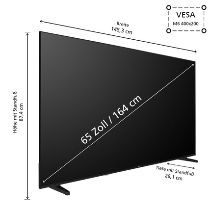 JVC 65-tolline TiVo-toega nutiteler (4K UHD, HDR Dolby Vision, Dolby Atmos, kolmekordne tuuner, 6 kuud HD+ garantiid kaasas) LT-65VU3455