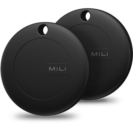 MiLi MiTag Key Finder for Apple Find My APP (iOS ONLY), Key Finder, Bluetooth Smart Tracker Tag for Luggage/Cordless/Bags, IP67 Waterproof, Replaceable Battery, 2 Pack