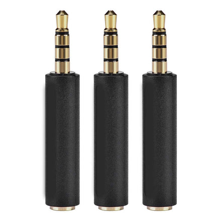 Jack to Jack Headphone Audio Adapter, 3.5mm OMTP to CTIA Conversion Headphone Adapter for Smartphones and Tablets Compatible Headphones, OMTP to CTIA Converter (3PCS)