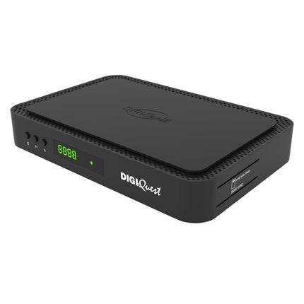 Tivùsat Combo Q80 4K dekooder must, aktiveeritav salvestusfunktsioon, 2-ühes kaugjuhtimispult, Tivusat 4k kaart kaasas