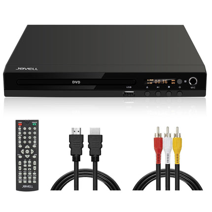 Kompaktne DVD-mängija Scart-ühendusega, regioonivaba HD DVD CD-mängija 1080P HDMI-väljundiga, AV-väljundiga, integreeritud PAL NTSC TV-süsteem, toetab mikrofoni sisendit, USB-sisendit (DVD-170 Scart-ühendusega)