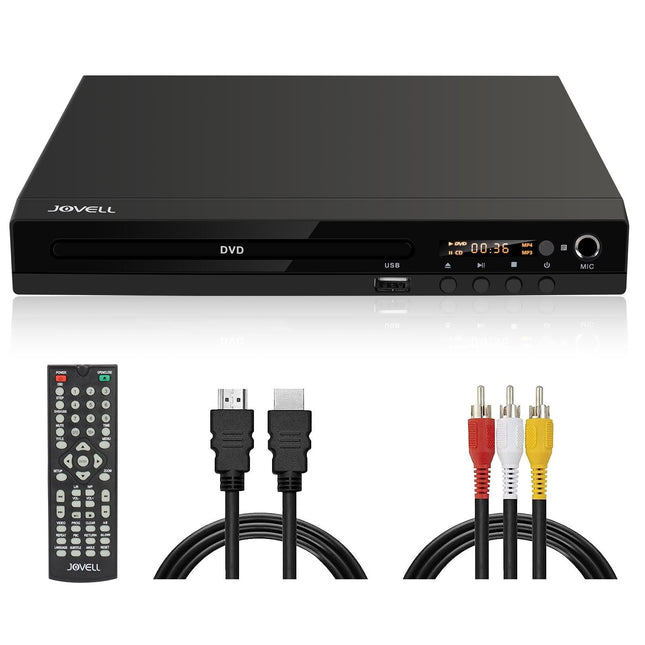 Kompaktne DVD-mängija Scart-ühendusega, regioonivaba HD DVD CD-mängija 1080P HDMI-väljundiga, AV-väljundiga, integreeritud PAL NTSC TV-süsteem, toetab mikrofoni sisendit, USB-sisendit (DVD-170 Scart-ühendusega)