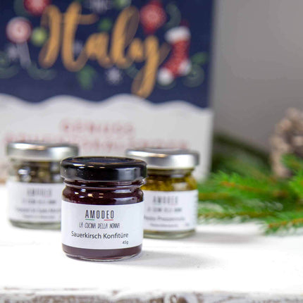 Food &amp; Delicatessen Advent Calendar 2025 "Xmas in Italy", spice advent calendar with 24 different spices, salts, herbs - Christmas calendar with recipes
