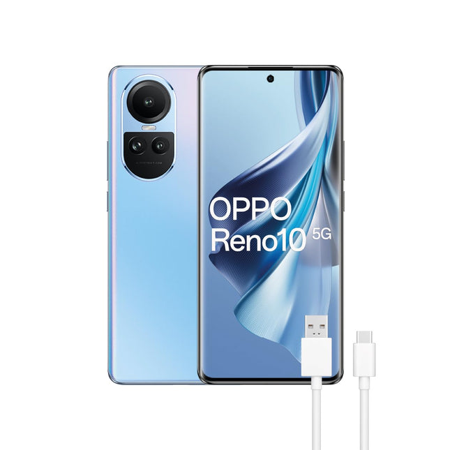 OPPO Reno10 5G, kahekordne, 256GB 8GB RAM, jääsinine
