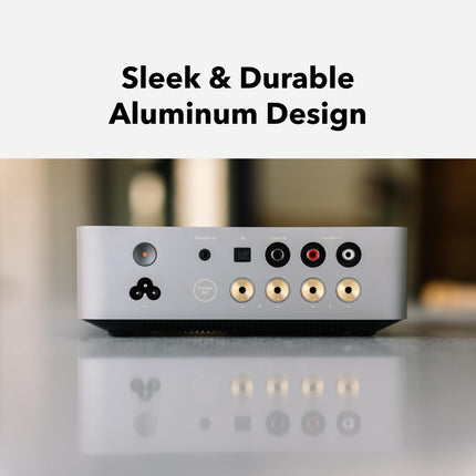 WiiM Vibelink Amp | 100W Power Amplifier with Premium ESS 9039Q2M DAC and TI TPA3255 | Compatible with WiiM Mini, Pro, Pro Plus, and Ultra | RCA, Coaxial, and Optical Inputs | Space Gray