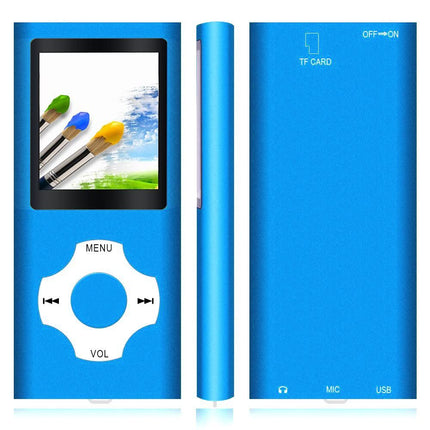 32 GB Bluetooth MP3-mängija, Tabmart MP4 muusikapleier, tugi audiopleierile, meediapleierile, FM-raadiole, e-raamatutele, pika akueaga, 1,81-tollise värvilise ekraaniga muusikapleier, sinine