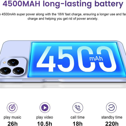 KXD A07 mobiiltelefon ilma lepinguta, odav 2023, 4GB + 64GB / 256GB laiendatav Android 12 kaheksatuumaline 6,52" HD+ 4G nutitelefon ilma lepinguta, 13MP + 8MP kaamera 4500mAh, sõrmejälg, näotuvastus, SIM-kaardivabad mobiiltelefonid - roheline