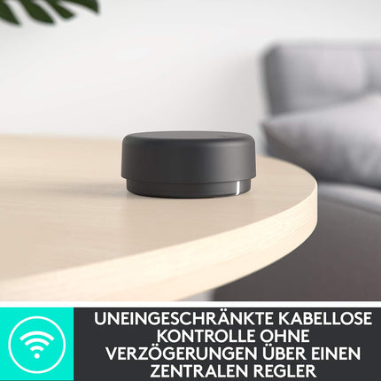 Logitech Z407 Bluetooth arvutikõlarid subwooferi ja juhtmevaba juhtimisega, ruumi täitva heliga, esmaklassiline heli mitme sisendiga, USB kõlarid - grafiithall