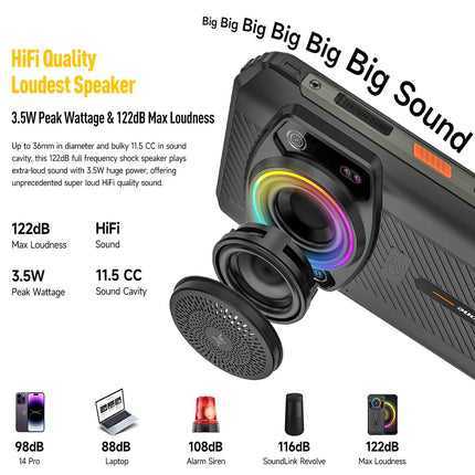 Ulefone Armor 21 16GB+256GB välistingimustes kasutatav mobiiltelefonid ilma lepinguta Android 14, MTK G99 3.5W kõlar, välistingimustes kasutatav nutitelefon ilma lepinguta, 64MP+24MP öönägemiskaamera, 6.58" FHD+, 9600mAh, IP68 mobiiltelefon, NFC GPS OTG