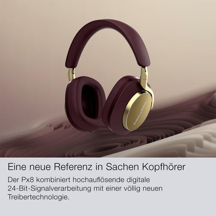 Bowers &amp; Wilkins PX8 lipulaevkõrvaklapid, millel on kõrvaklapid ja mürasummutavad juhtmevabad kõrvaklapid Bluetooth 5.0 ja kiirlaadimisega, 30 tundi kõrglahutusega taasesitust ning sisseehitatud mikrofon - metsarohelised
