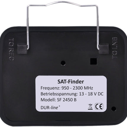 DUR-line® SF 2450 B - Satfinder - Mõõteseade kummist kaitsekattega digitaalse satelliitantenni täpseks reguleerimiseks - kõrge tundlikkus - komplektis F-kaabel ja suurepärased juhised