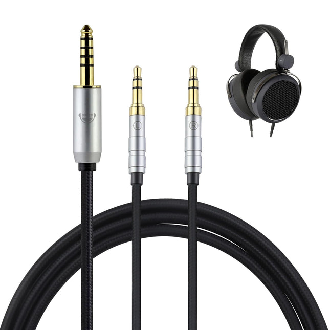 okcsc kahekordne 3,5–4,4 mm audiokaabel, kõrvaklappide kaabli asendus, kõrvaklappide pikendusjuhe, isasest isasele, 200 cm, HiFi-kaabel Hifiman HE4XX HE-350 HE1000 HE-400i HE560 kõrvaklappidele