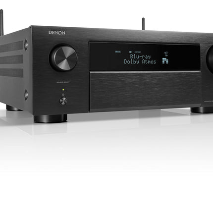 Denon AVC-X4800H 9.4-kanaliga AV-ressiiver, võimendi Auro-3D, Dolby Atmos, DTS:X, 6" 8K sisendid ja 3 väljundit, Bluetooth, Airplay 2, HEOS Multiroom, Alexa ühilduv, must