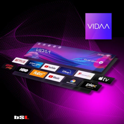 BSL-40T2SV VIDAA nutiteler, 101,6 cm (40 tolli), WiFi, RJ45, Full HD eraldusvõime 1920 x 1080p, USB, DVBT2/S2 ja Ci, ühildub YouTube'i, Netflixi, Disney+, Dazni ja Prime'iga | HDMI