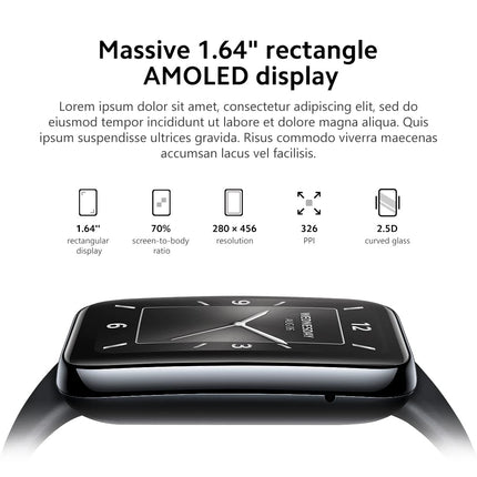 Xiaomi Smart Band 7 Pro, nutikell meestele 1,64-tollise AMOLED-ekraaniga, spordikell GPS-pulsimõõtjaga naistele, 110 spordirežiimi, 5 ATM veekindel aktiivsusmonitor, must
