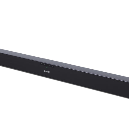 SHARP HTSB140MT 2.0 heliriba 150W (USB, Bluetooth, HDMI, optiline, AUX-sisend (3,5 mm), laius: 95 cm), õhuke disain, must