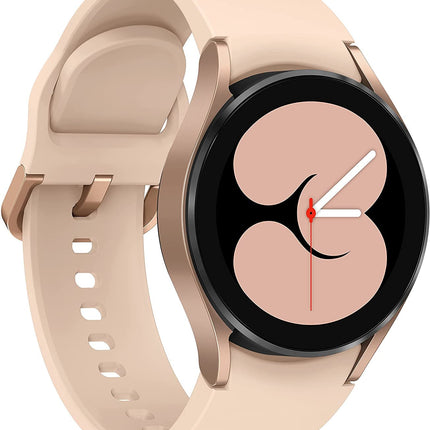 Samsung Galaxy Watch4 BT, Round Bluetooth Smartwatch, Wear OS, Fitness Watch, Fitness Tracker, 40 mm, Pink Gold (EU Version) S/M