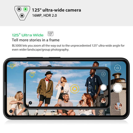 Blackview 5G mänguritele mõeldud õuenutitelefon ilma lepinguta BL5000, 8GB+128GB, Android 11 IP68 vastupidav telefon, 6.36'' FHD+, 4980mAh aku, spetsiaalsed mängurežiimid, 125° ülilainurkkaamera, GPS NFC oranž