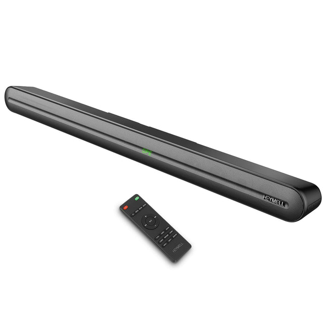 Heymell 150W 2.1-kanaliline teleri heliriba integreeritud subwooferiga, 91 cm Clear Voice'i ruumilise heli süsteem, heliriba Bluetooth HDMI ARC optiline AUX. Komplektis HDMI-kaabel