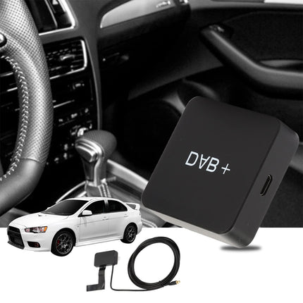 Pure Highway 600 auto DAB-raadio adapter, DAB-autoraadio adapter, 17 x 14 x 5 autokomplekt, digitaalse ringhäälingu DAB DAB-boksi raadiovastuvõtja adapter antenniga Androidile