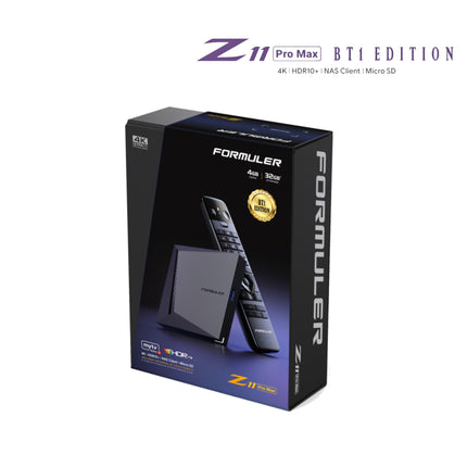 Formuler Z11 PRO MAX 4K BT1 Edition Android 11 OTT meediapleier, 4K UHD HDR10+ nutikas OTT IP meedia voogedastusboks, Wi-Fi, BT kaugjuhtimispult, Widevine L1 tugi, MYTVOnline3 rakendus, HTS e-com HDMI kaabel
