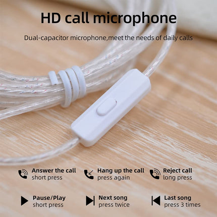 Yinyoo KZ kõrvaklappide pikenduskaabel 0.78 2-pin 3.5mm topelthõbetatud 2-sooneline Hifi audiokaabel ZST/ZSR/ED12/ES3/ES4/ZS10/AS06/ZS10/ZST-X/EDX (B-pin, mikrofoniga)